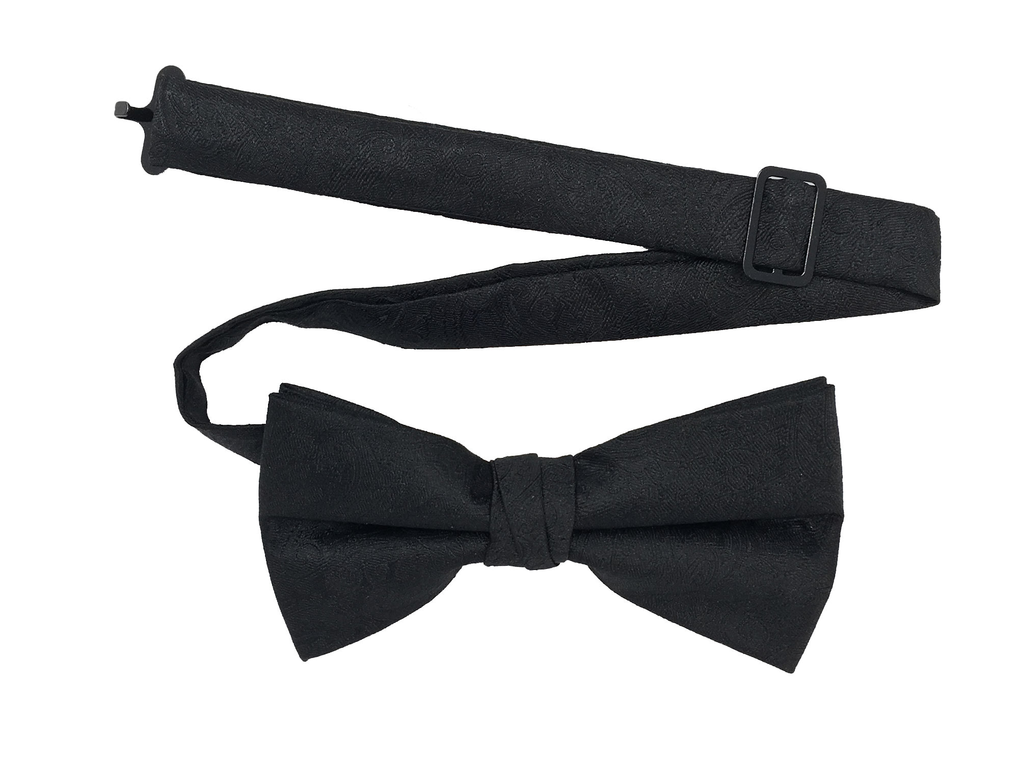 Black Bow Tie Men's Pre-Tied Clip Bow Tie 2 1/2-Inch Spencer J's ...