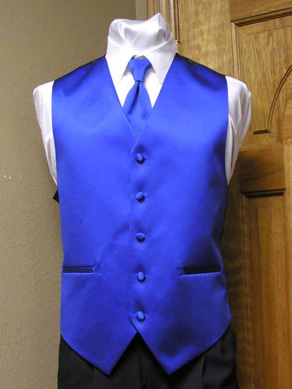 Royal Vest Men's Satin Vest With Adjustable Back Spencer J's Signature ...